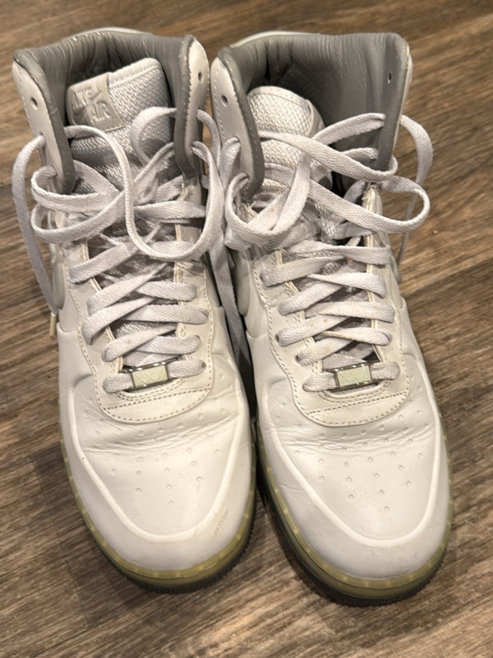 Nike Low-Profile Sneakers in White and Gray
